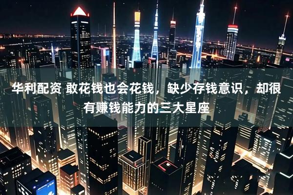 华利配资 敢花钱也会花钱，缺少存钱意识，却很有赚钱能力的三大星座
